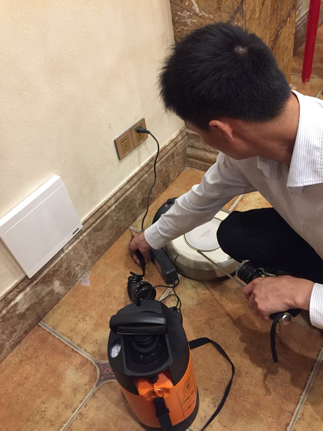 白蟻防治現(xiàn)場